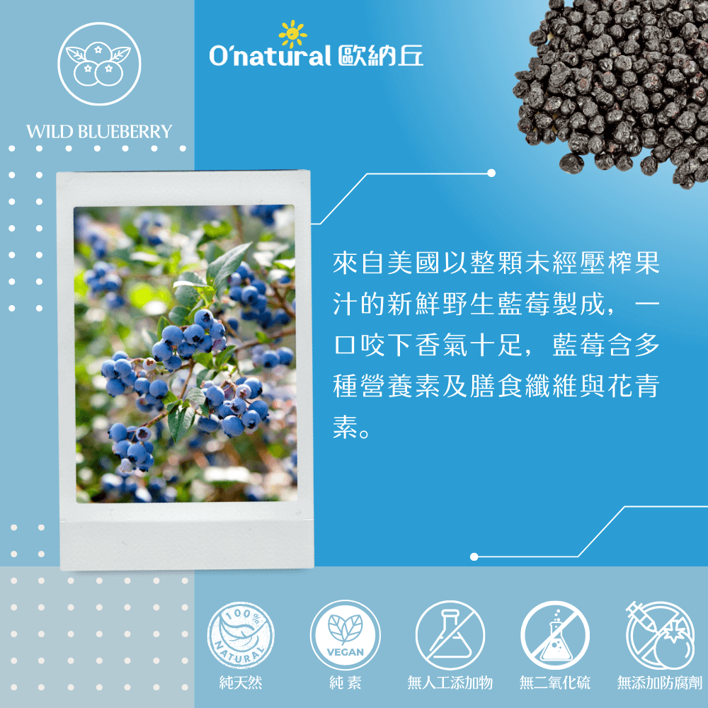 天然野生藍莓乾 150G