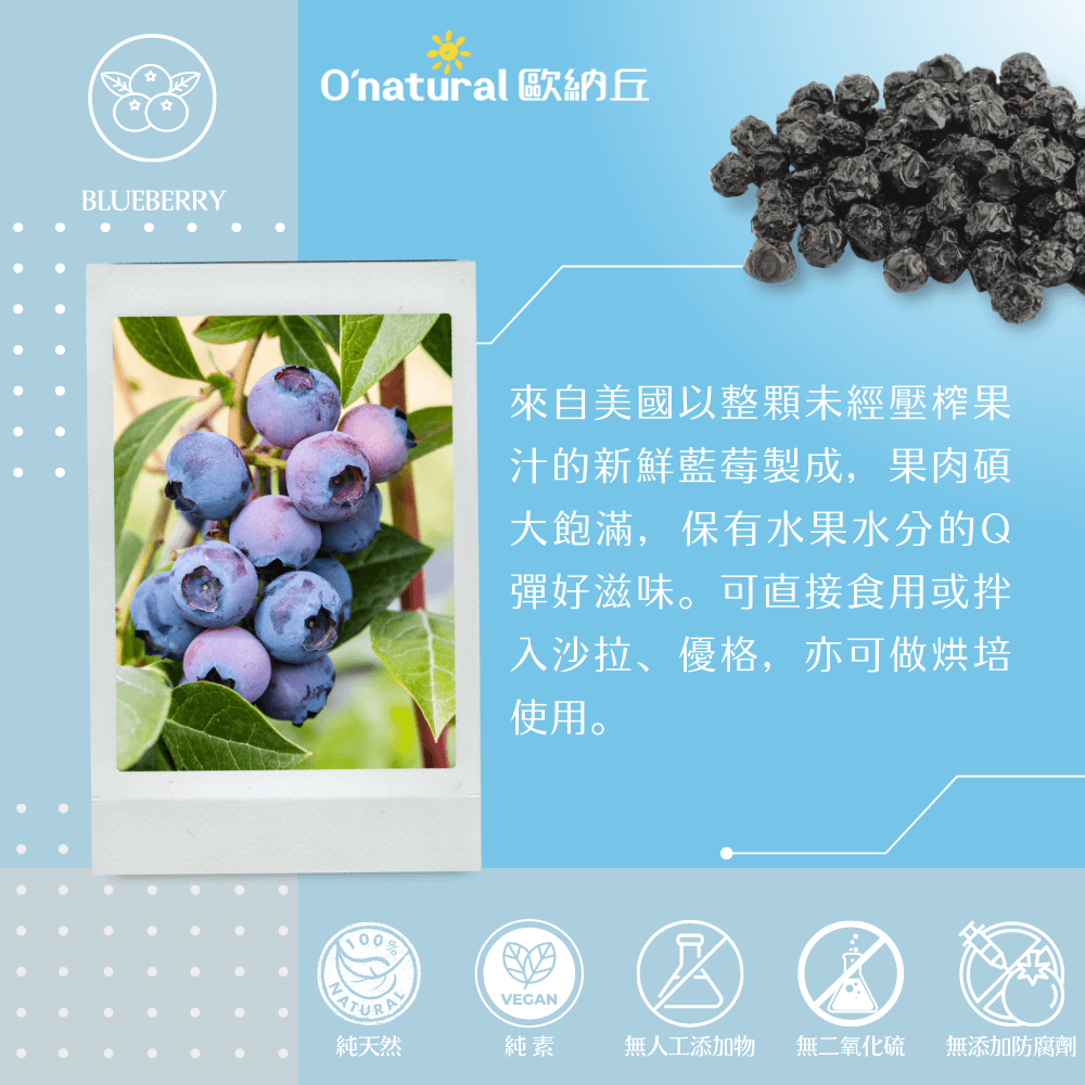 晶鑽藍莓乾 210G