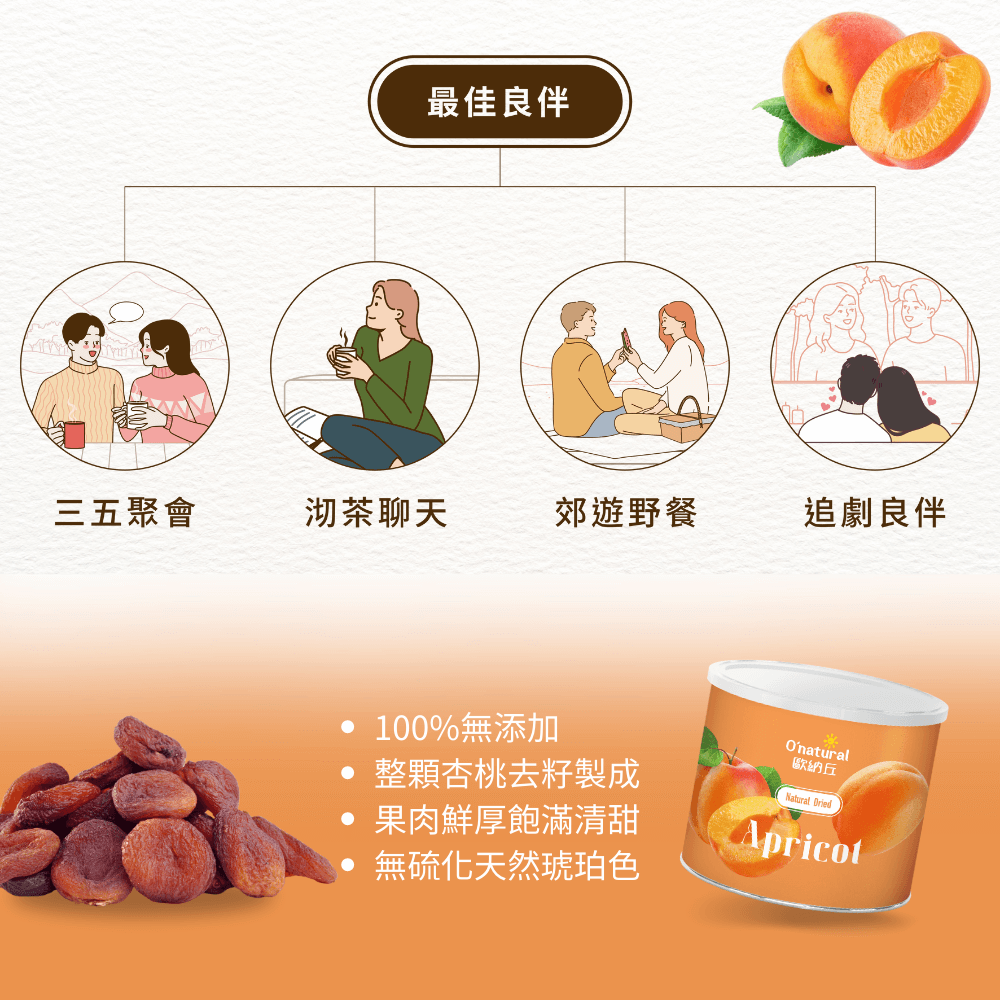 天然土耳其杏桃乾 250G